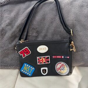 NEW Black Women's Bag with Patches